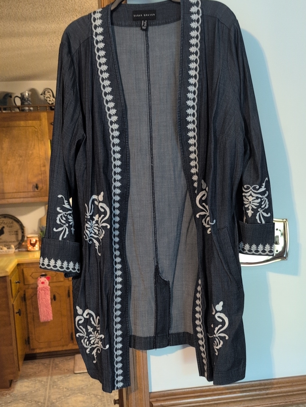 Susan Graver Embroidered Jacket